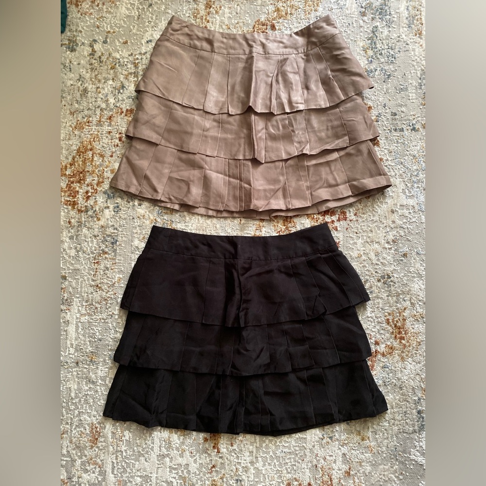 Silk layered skirts 2x